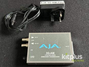 AJA 3G-AM 8-Channel AES Audio Embedder/Disembedder, 3G-SDI Support, Includes Power Supply