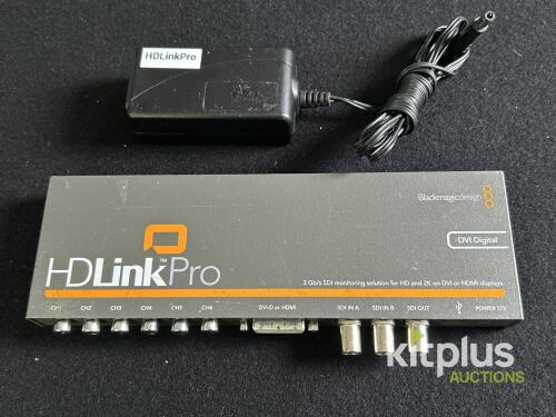 Blackmagic Design HDLink Pro SDI to DVI/HDMI Converter, 3 Gb/s SDI, 6-Channel Audio, SN: 428615