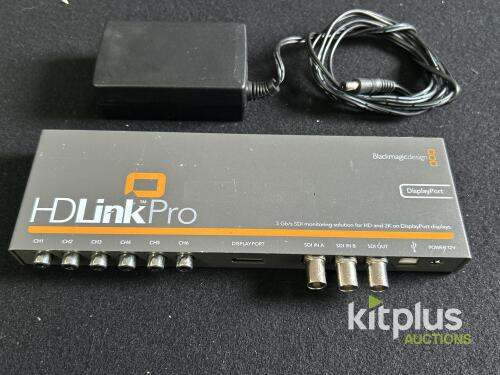 Blackmagic Design HDLink Pro DisplayPort SDI Converter, 2x SDI In, 2K Output, Power Supply