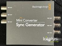Blackmagic Design Mini Converter Sync Generator, 6 BNC Outputs, 12V, Power Supply, S/N 326991 - 4