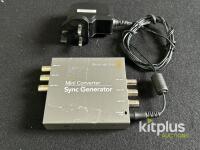 Blackmagic Design Mini Converter Sync Generator, 6 BNC Outputs, 12V Power, Multi-Format Video