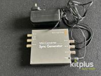 Blackmagic Mini Converter Sync Generator, 6 BNC Outputs, Tri-Level/Black Burst, 12V PSU