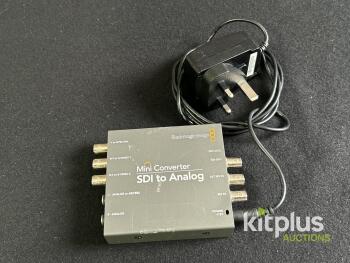 Blackmagic Design Mini Converter SDI to Analog, Serial 430353, Power Adapter, SDI/BNC, Audio