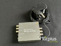 Blackmagic Design Mini Converter SDI to Analog, Serial 430353, Power Adapter, SDI/BNC, Audio
