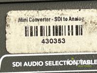 Blackmagic Design Mini Converter SDI to Analog, Serial 430353, Power Adapter, SDI/BNC, Audio - 2