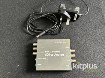 Blackmagic SDI to Analog Mini Converter, 1080p60 HD, UK Power Supply, Audio/Video Out