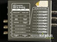 Blackmagic SDI to Analog Mini Converter, 1080p60 HD, UK Power Supply, Audio/Video Out - 2