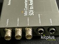 Blackmagic SDI to Analog Mini Converter, 1080p60 HD, UK Power Supply, Audio/Video Out - 3