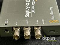 Blackmagic SDI to Analog Mini Converter, 1080p60 HD, UK Power Supply, Audio/Video Out - 4