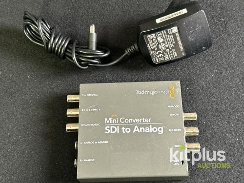 Blackmagic Mini Converter SDI to Analog, 3G/HD/SD-SDI, with Power Adapter, Serial 676292
