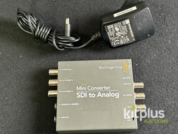 Blackmagic Mini Converter SDI to Analog, 3G/HD/SD-SDI, with Power Adapter, Serial 676292