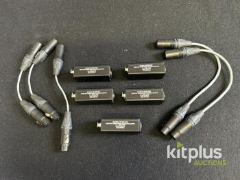 Neutrik NA2F-D2B-TX Transformer Balancing Adapter Lot, XLR Audio, 200 Ohm, Liechtenstein Qty 5