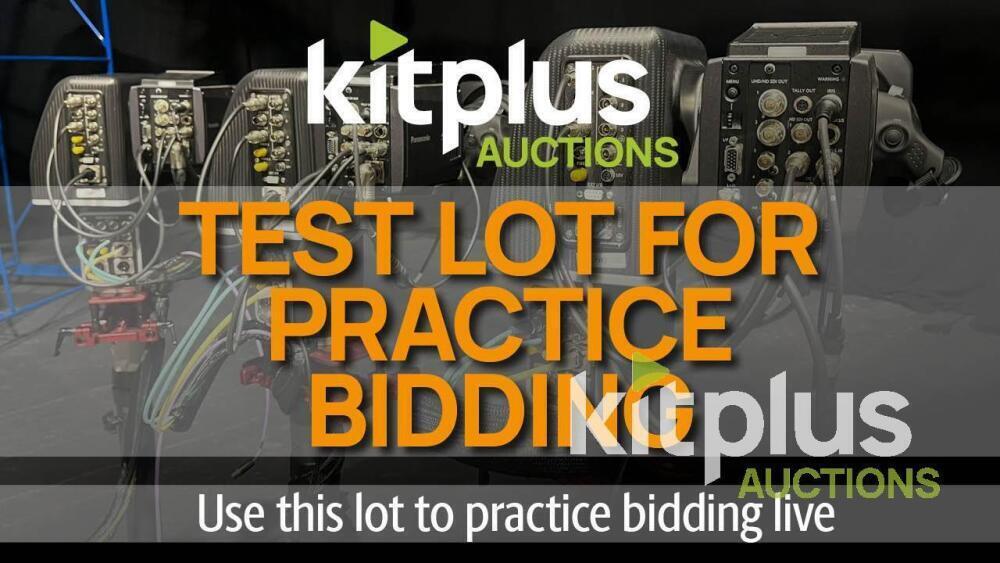 TEST LOT FOR PRACTICE BIDDING High End Film, Broadcast and AV Equipment ...