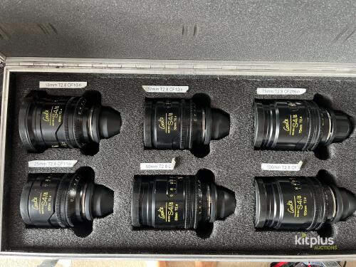 Cooke Mini S4's 6 lens set (18 mm, 25mm, 32mm, 50mm, 75mm, 100mm)