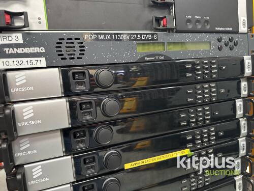 20 Channel Encoder and Multiplexer System Incl. Ericsson AVP4000 Encoders, MX840 Multiplexers & Tandberg MPEG2 IRDs Broadcast Equipment
