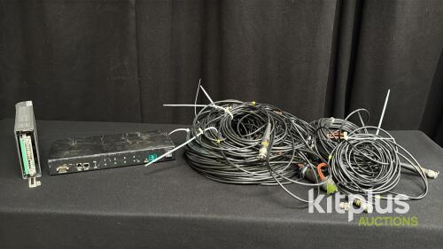 FieldCast 206A0129 2Core SM Fiber Patch Cable System, 4 Panels, 5.5m, Chassis Connector