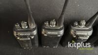 Kenwood TK-2402/3402 Handheld Two-Way Radios, 16 Channel, UHF, w/ Antenna, Batteries, Belt Clips Lot of 8 - 3