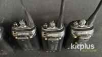 Kenwood TK-2402/3402 Handheld Two-Way Radios, 16 Channel, UHF, w/ Antenna, Batteries, Belt Clips Lot of 8 - 5