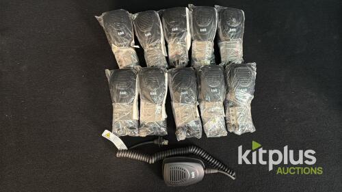 Tait T02-00005-AAAA Push-to-talk (PTT) Microphone, Lot of 10