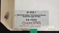 Opticomm OT-DTCR-1 Optiva System, Desktop 1 Slot Enclosure with a Universal 110/220V Power Supply (PS-9012) - 2