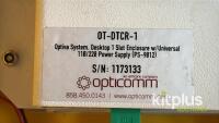 Opticomm OT-DTCR-1 Optiva System, Desktop 1 Slot Enclosure with a Universal 110/220V Power Supply (PS-9012) - 3