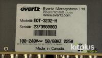 Evertz EQT-3232-H 3G/HD/SD-SDI 32x32 Video Router with CP-6401E Control Panel - 2