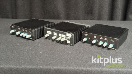 Minirig Compact Stereo Audio Mixer | RCA Inputs, 12V DC, Headphone & Line Outputs Lot of 3