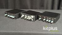 Minirig Compact Stereo Audio Mixer | RCA Inputs, 12V DC, Headphone & Line Outputs Lot of 3