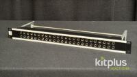 Redco 48-Point 1U Rackmount Patchbay, 1/4" TRS Front & BNC Rear Connectors, Steel Chassis