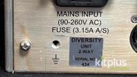 Gigawave HD/SD Diversity Unit 2-Way Wireless Receiver, 2x Triax Inputs, SDI/Analog Output, 2U Rackmount - 4