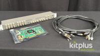 AJA Kona 4 4-channel video and audio desktop I/O card including Optional K3G-Box<br/>PCIe 4K/UHD SDI Video Capture Card with Breakout Box & Full Cable Set, SN U22454