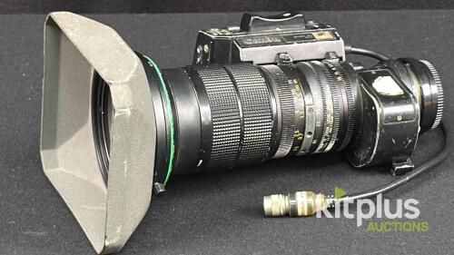 Canon J8x6B4 IRS SX12 2/3" B4 ENG Broadcast Zoom Lens 8x 6-48mm IF w/ Servo & Hood