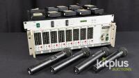 Micron 8-Channel UHF Wireless Microphone System w/ TX700 Beltpacks, 4 Handheld Mics, ADM12-1