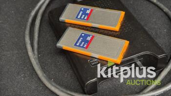 Sony SxS-1 32GB Memory Cards (2x) with SBAC-US30 USB 3.0 Reader, High-Speed Transfer