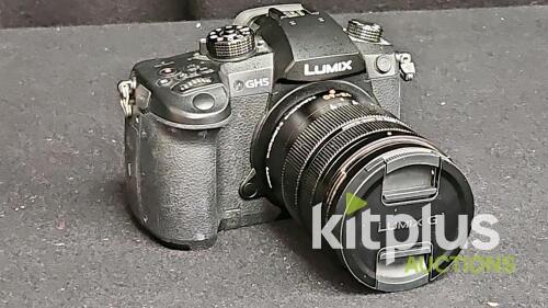 Panasonic Lumix DC-GH5 Mirrorless Camera with Leica 12-60mm f/2.8-4.0 Lens, Boxed, Serial WH7LC003664