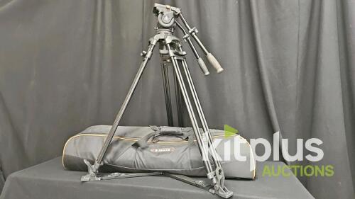 E-Image 7100H Fluid Head with GA101 Tripod Legs, 100mm Bowl, 33.1 lb Capacity
