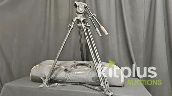 E-Image 7100H Fluid Head with GA101 Tripod Legs, 100mm Bowl, 33.1 lb Capacity