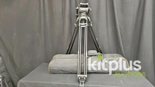E-Image 7100H Fluid Head with Aluminum Tripod, 33.1 lbs Load Capacity.