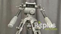 E-Image 7100H Fluid Head with AT7602A Tripod, 33.1 lb Max Load, - 4