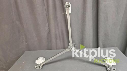 E-Image EI-7004 Tripod Dolly, 132 lb Capacity, 4" Rubber Wheels, 37" Base Diameter