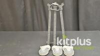 E-Image EI-7004 Tripod Dolly, 132 lb Capacity, 4" Rubber Wheels, 37" Base Diameter - 5