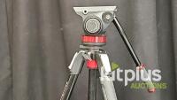 Manfrotto MVH502AH Video Head with Tripod, 22 lb Capacity, 360&deg; Pan, -80&deg; to +90&deg; Tilt - 3