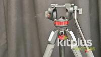 Manfrotto MVH502AH Video Head with Tripod, 22 lb Capacity, 360&deg; Pan, -80&deg; to +90&deg; Tilt - 4