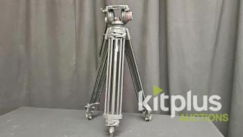 Manfrotto 546GB Tripod with 504HD Fluid Head, Aluminum, Serial A2693186, 16.5 lb Capacity