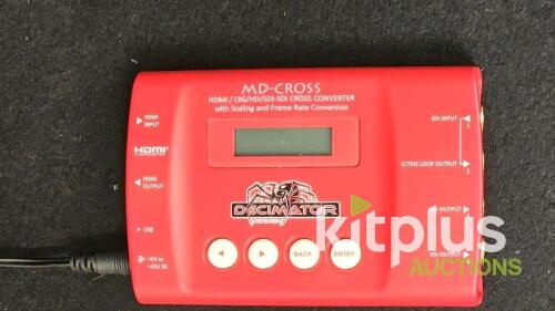 Decimator Design MD-CROSS HDMI/SDI Cross Converter with Scaling and Frame Rate Conversion