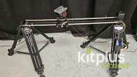 Rhino EVO 42" Motorised Slider w/ Motion Controller, Manfrotto MVH500AH Head, 2 Tripods