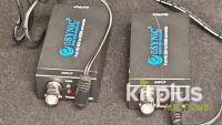 eSynic SDI to HDMI Video Converter Pair, Full HD, 3G/HD/SD-SDI Support, Metal Enclosure - 3