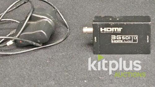 AY31 HDMI to SDI Converter, Supports 3G-SDI/HD-SDI/SD-SDI, 1080p, Power Adapter Included
