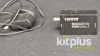 AY31 HDMI to SDI Converter, Supports 3G-SDI/HD-SDI/SD-SDI, 1080p, Power Adapter Included