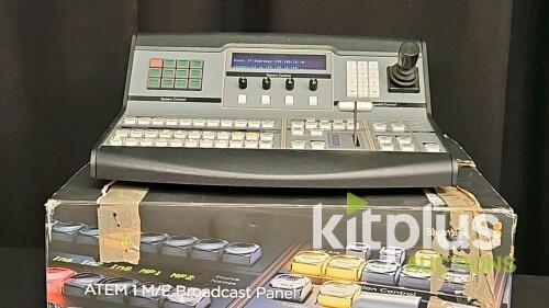 Blackmagic Design ATEM 1 M/E Broadcast Panel, 1 ME, T-Bar, Joystick, Original Box, Serial 1414-53